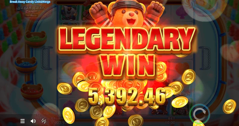 Break Away Candy легендарный выигрыш